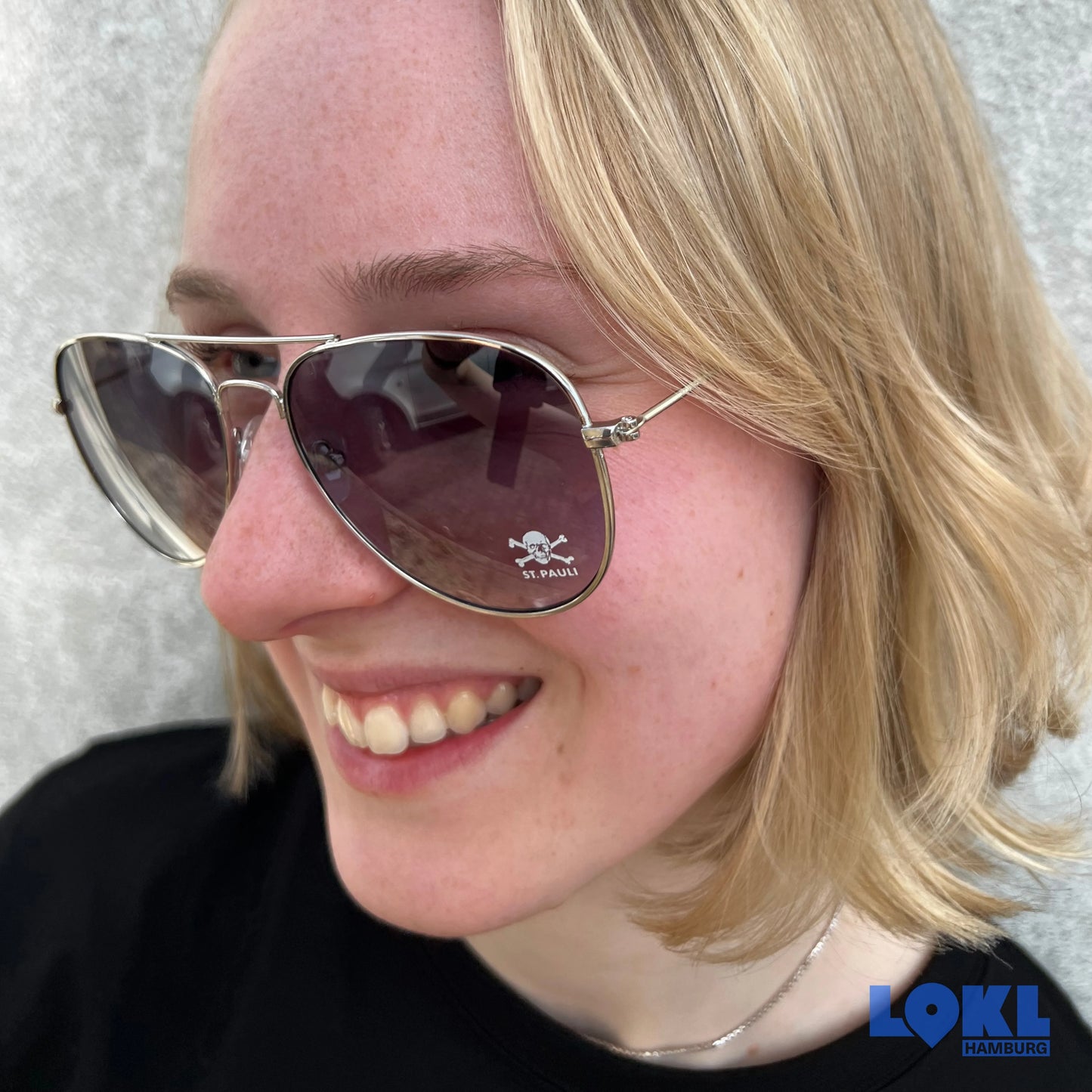 Sonnenbrille FC St. Pauli 'Totenkopf' - Pilotenbrille