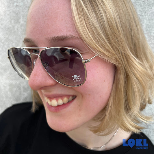 Sonnenbrille FC St. Pauli 'Totenkopf' - Pilotenbrille