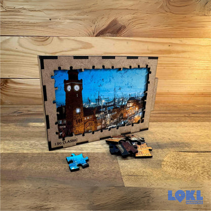 Puzzle Holz 'St. Pauli Landungsbrücken'