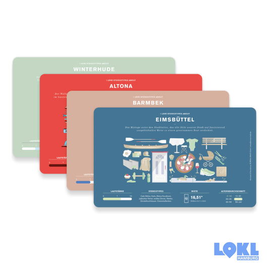 Frühstücksbrettchen 'Hamburger Stadtteile'