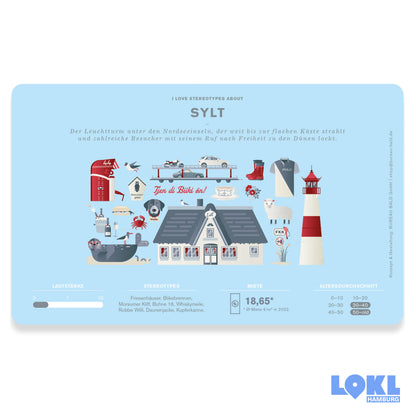 Frühstücksbrettchen 'Hamburger Stadtteile'