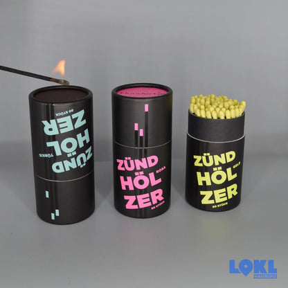 Zündhölzer-Set Designer 'Farbmix'