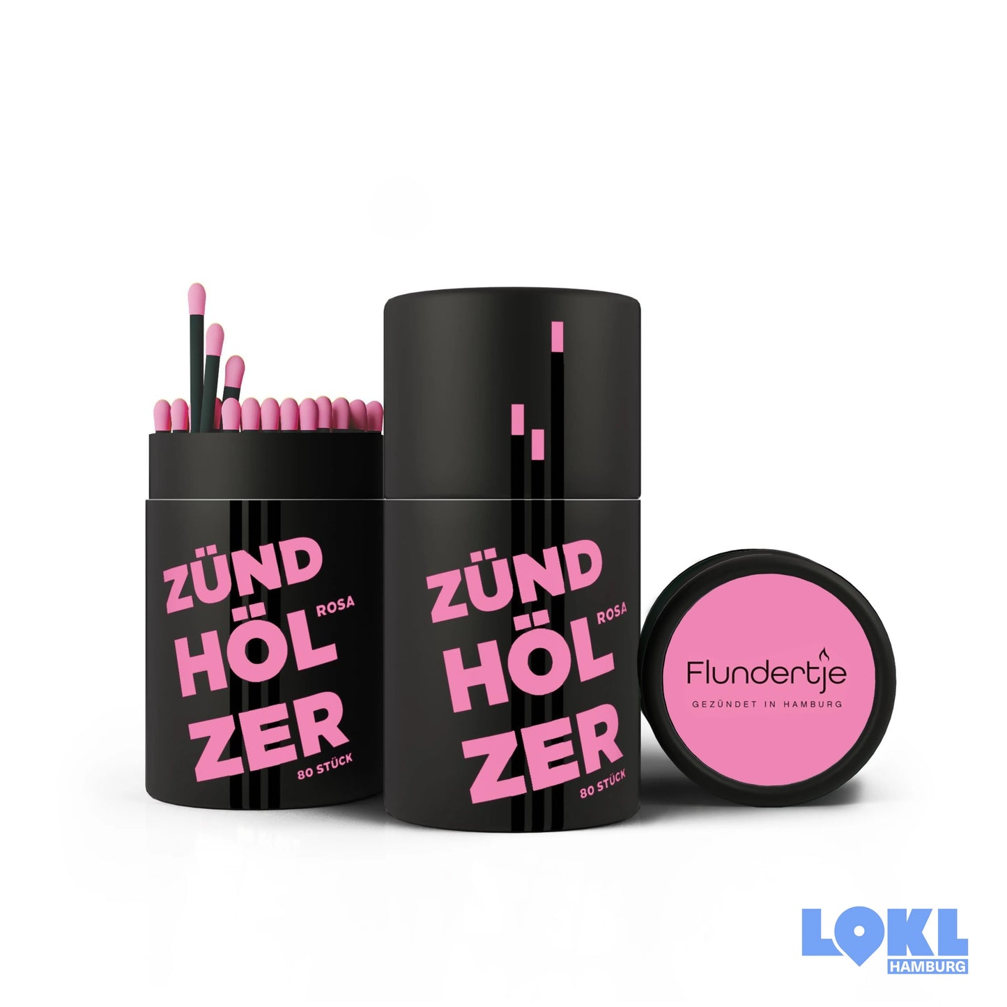 Zündhölzer-Set Designer 'Rosa'