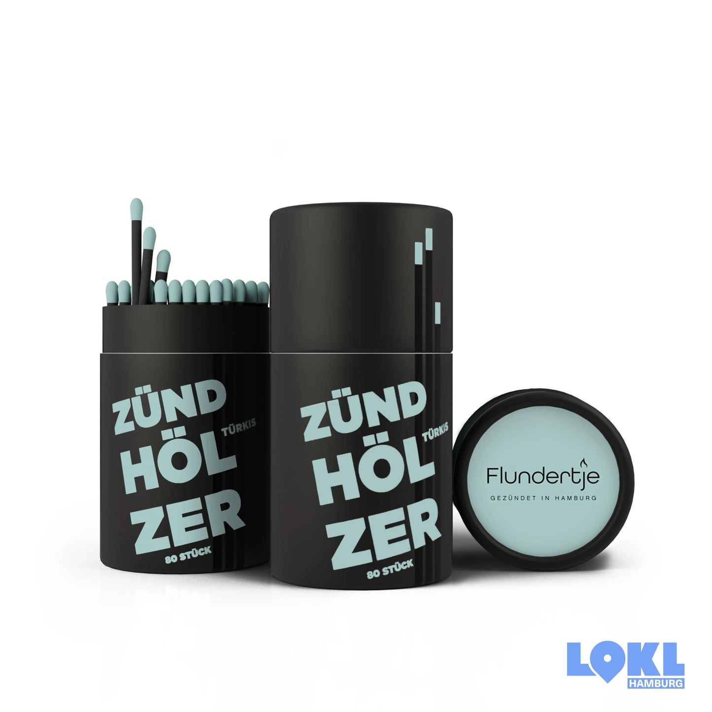 Zündhölzer-Set Designer 'Türkis'